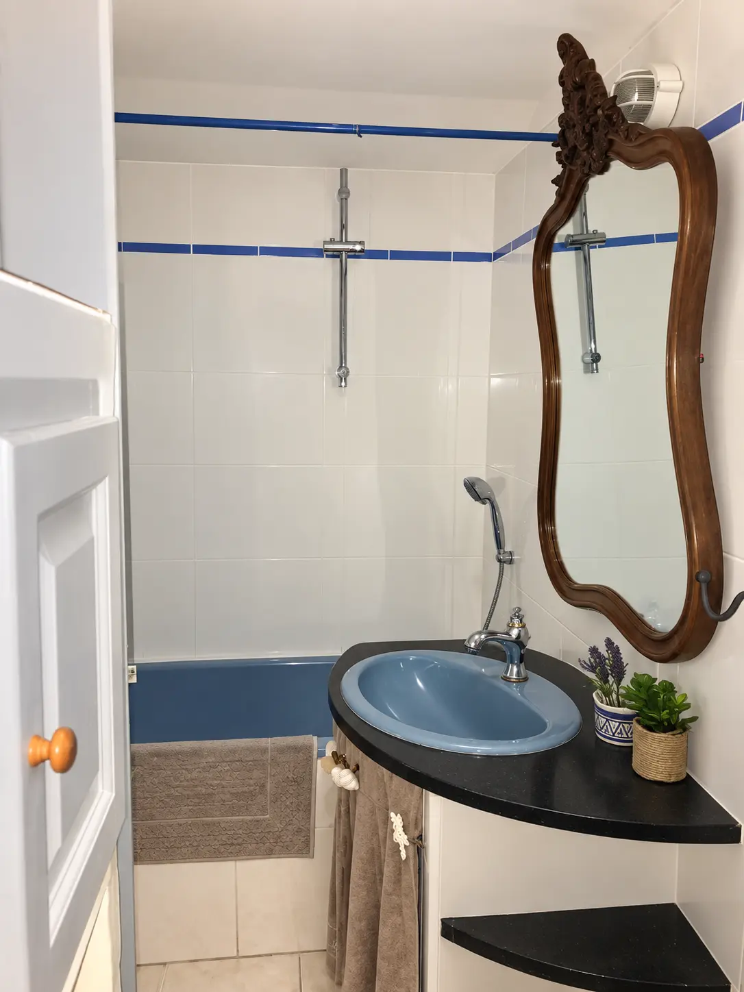 Salle de bain avec baignoire